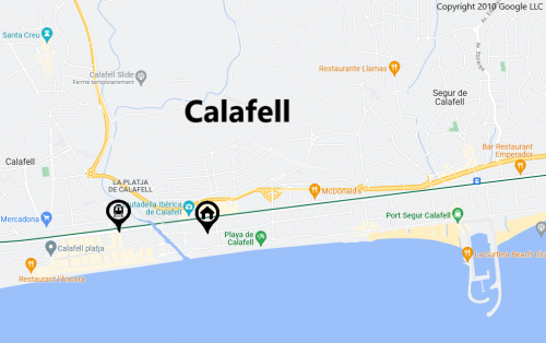 calafell_apartement_map